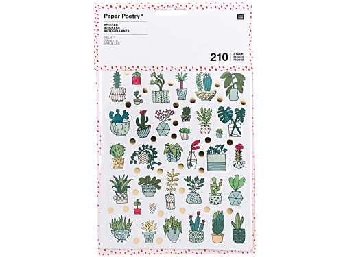 Hygge stickers - Paper Poetry - plants, 210 pcs.