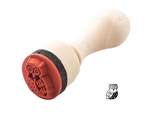 Mini rubber stamp - Rico Design - Owl
