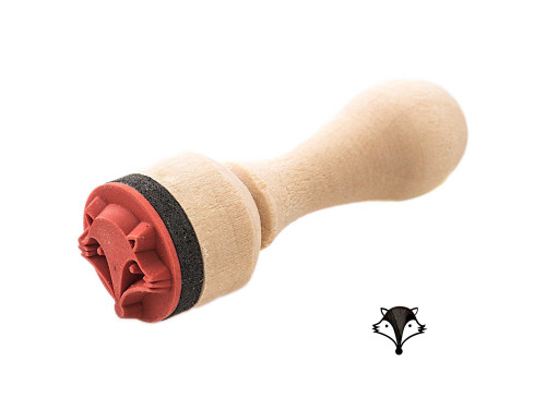 Mini stempel na drewnianym gryfie - Rico Design - Lis