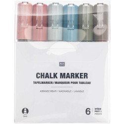 Set of chalk markers - Rico Design - Earth, 6 pcs.