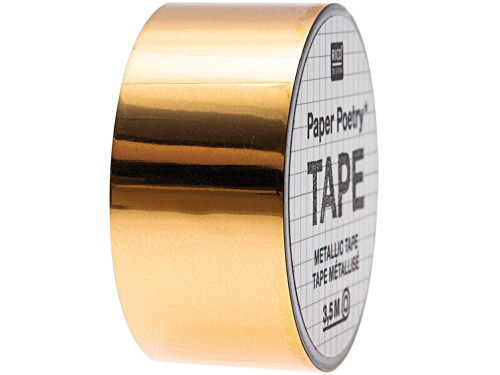Taśma ozdobna Mirror Metallic - Paper Poetry - Gold, 19 mm x 3,5 m