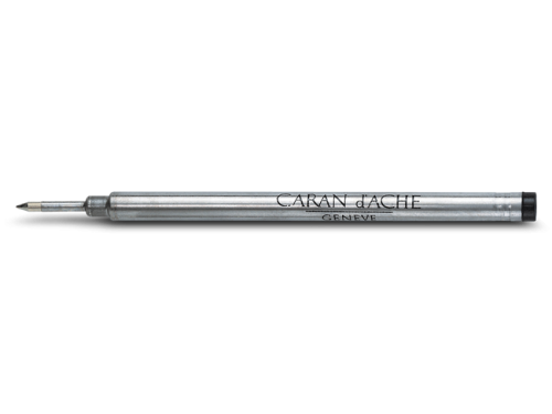Rollerball pen ink cartridge - Caran d'Ache - black, F