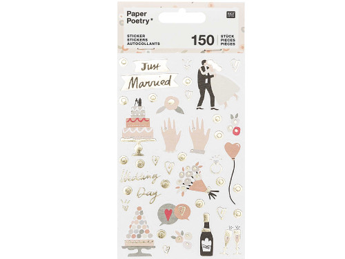 Wedding stickers - Paper Poetry - 150 pcs.