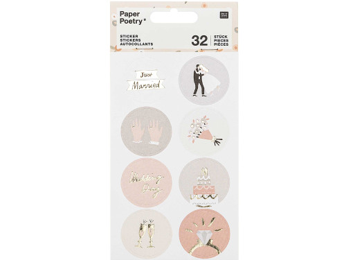 Wedding stickers - Paper Poetry - 32 pcs.