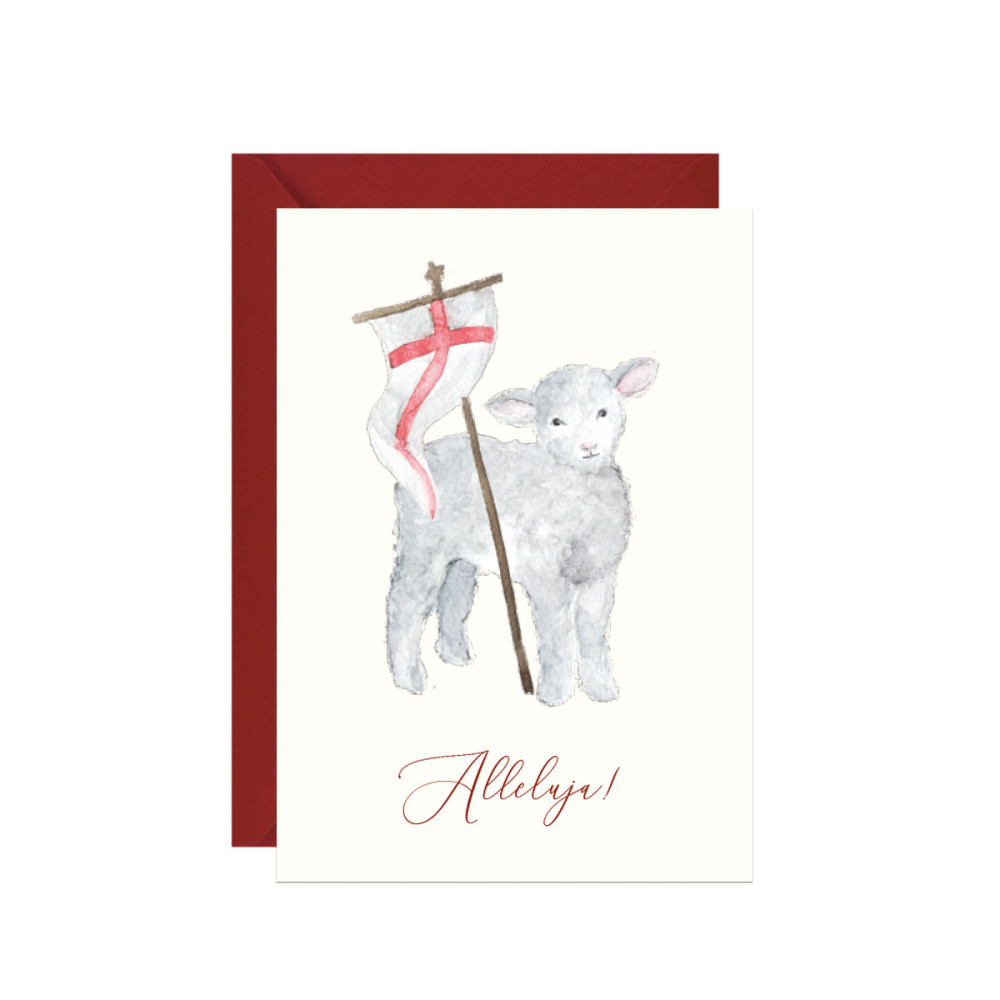 Greeting card A6 - Paperwords - Lamb Alleluja