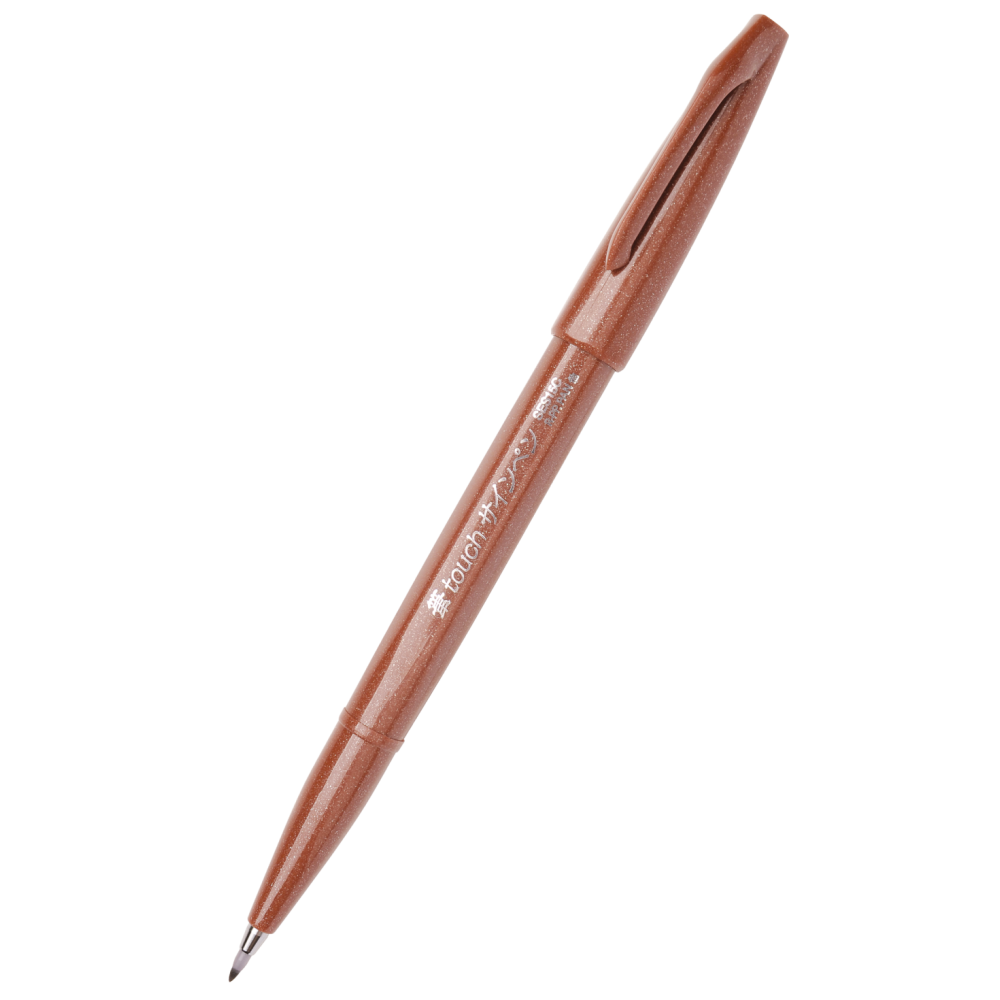 Pisak pędzelkowy Brush Sign Pen - Pentel - brązowy