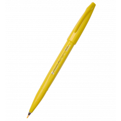 Pisak pędzelkowy Brush Sign Pen - Pentel - żółty