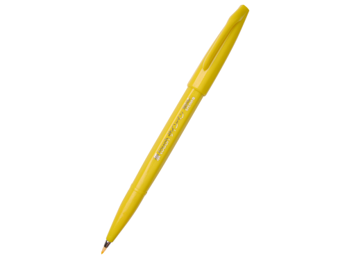 Pisak pędzelkowy Brush Sign Pen - Pentel - żółty