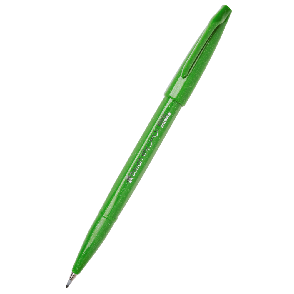 Pisak pędzelkowy Brush Sign Pen - Pentel - zielony
