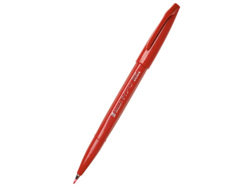 Pisak pędzelkowy Brush Sign Pen - Pentel - czerwony