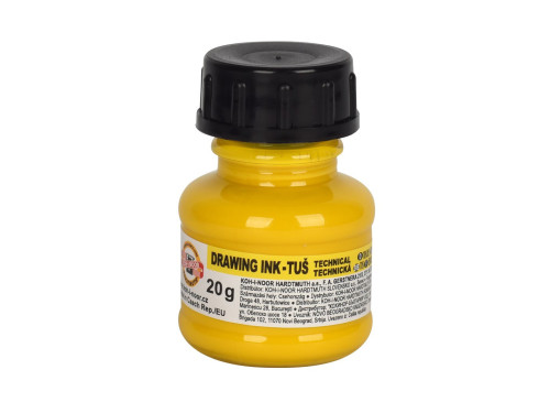 Technical drawing ink - Koh-I-Noor - yellow, 20 g