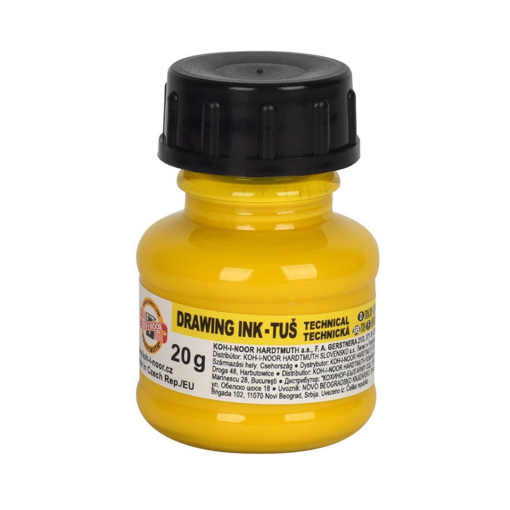 Technical drawing ink - Koh-I-Noor - yellow, 20 g