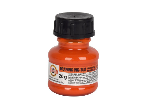 Technical drawing ink - Koh-I-Noor - orange, 20 g