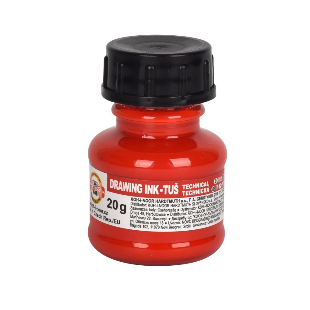 Technical drawing ink - Koh-I-Noor - red, 20 g
