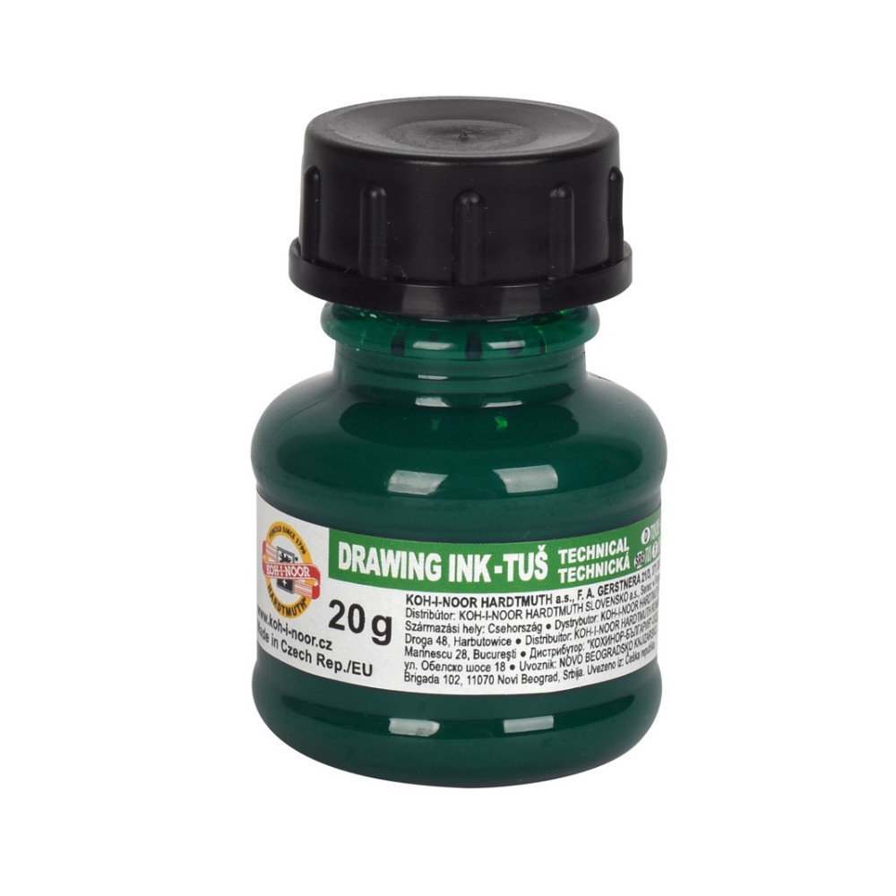 Technical drawing ink - Koh-I-Noor - green, 20 g