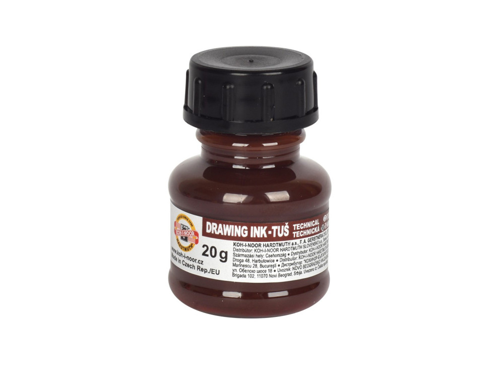 Technical drawing ink - Koh-I-Noor - brown, 20 g