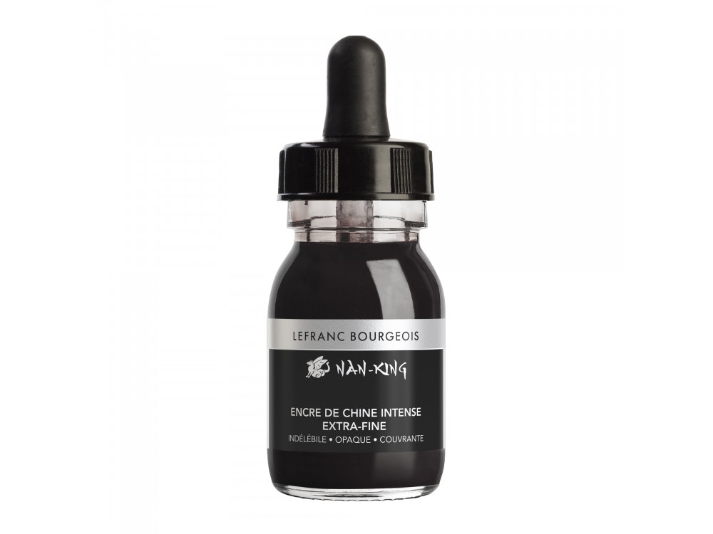 Chinese ink Nan-King - Lefranc & Bourgeois - black, 30 ml
