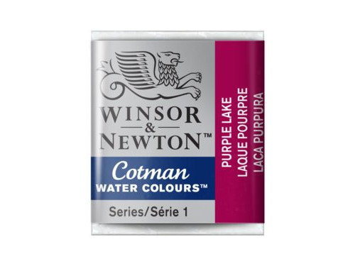 Cotman watercolor paint - Winsor & Newton - Purple Lake, half pan
