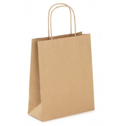 Paper bag - brown, 24 x 10 x 32 cm, 20 pcs.