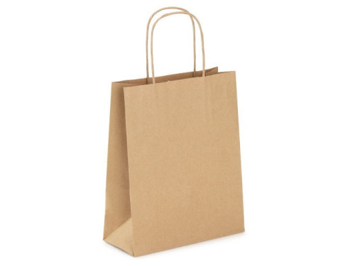 Paper bag - brown, 24 x 10 x 32 cm