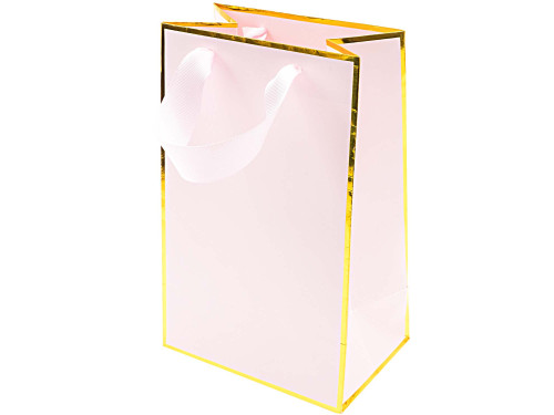 Torba prezentowa - Rico Design - różowo-złota, 15 x 24 x 10 cm