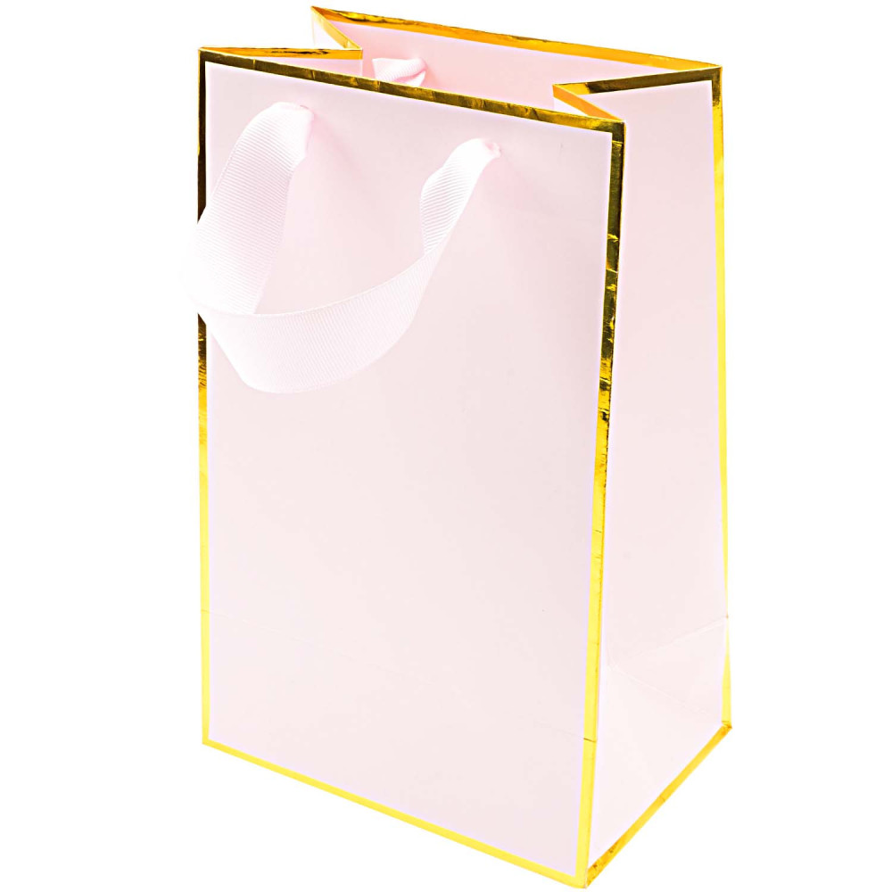 Torba prezentowa - Rico Design - różowo-złota, 15 x 24 x 10 cm