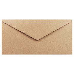 Recycled Envelope 100g - DL, Eko Kraft Delta, brown