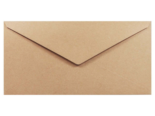 Recycled Envelope 100g - DL Eko Kraft Delta brown
