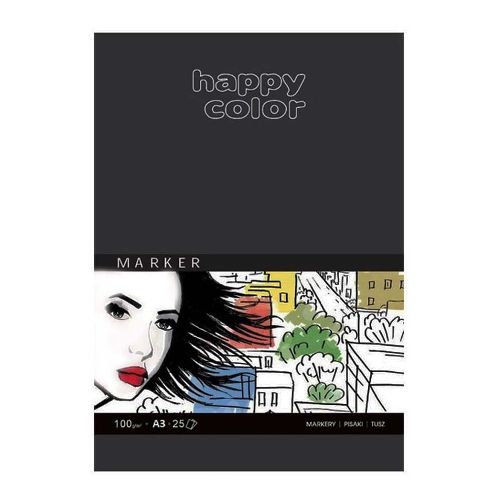 Block for markers A3 - Happy Color - 100 g, 25 sheets