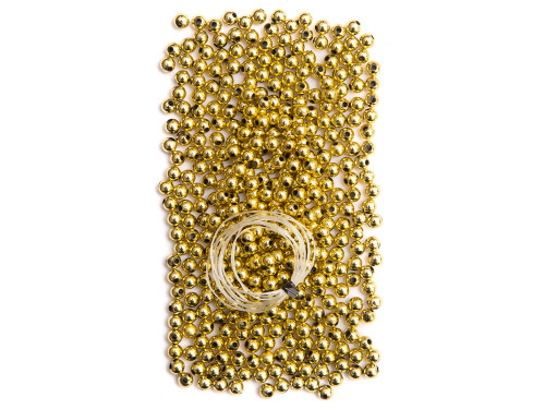 BEADS 5 MM, 30 G GOLD