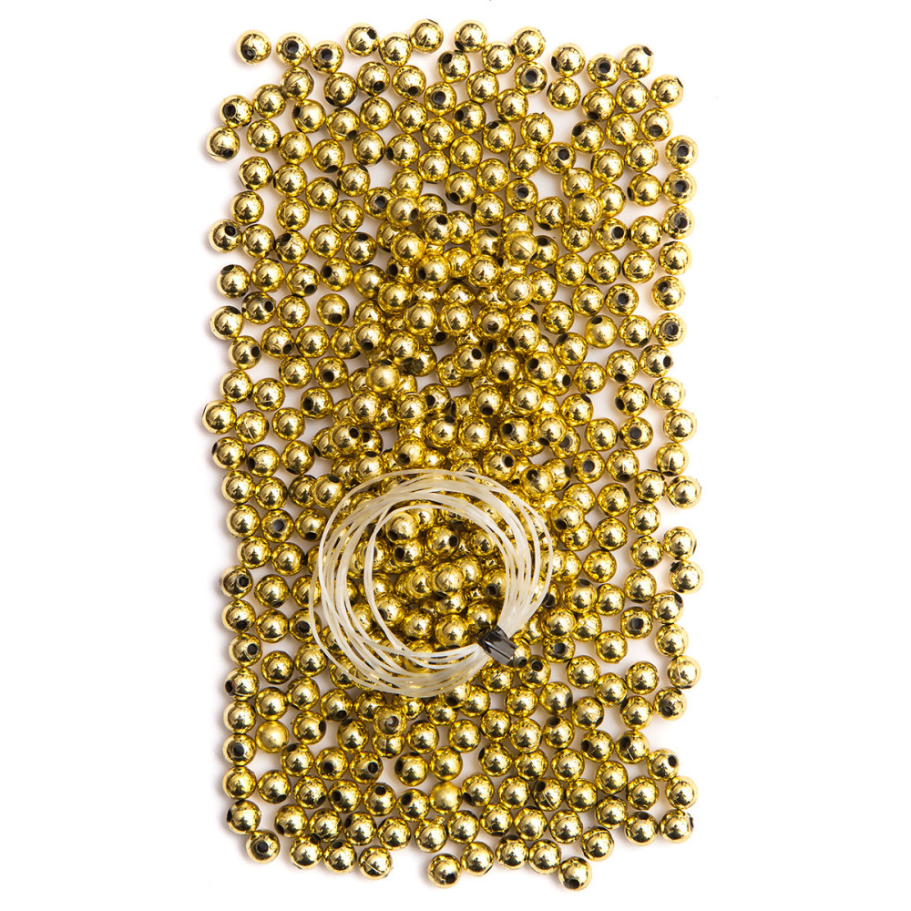 BEADS 5 MM, 30 G GOLD