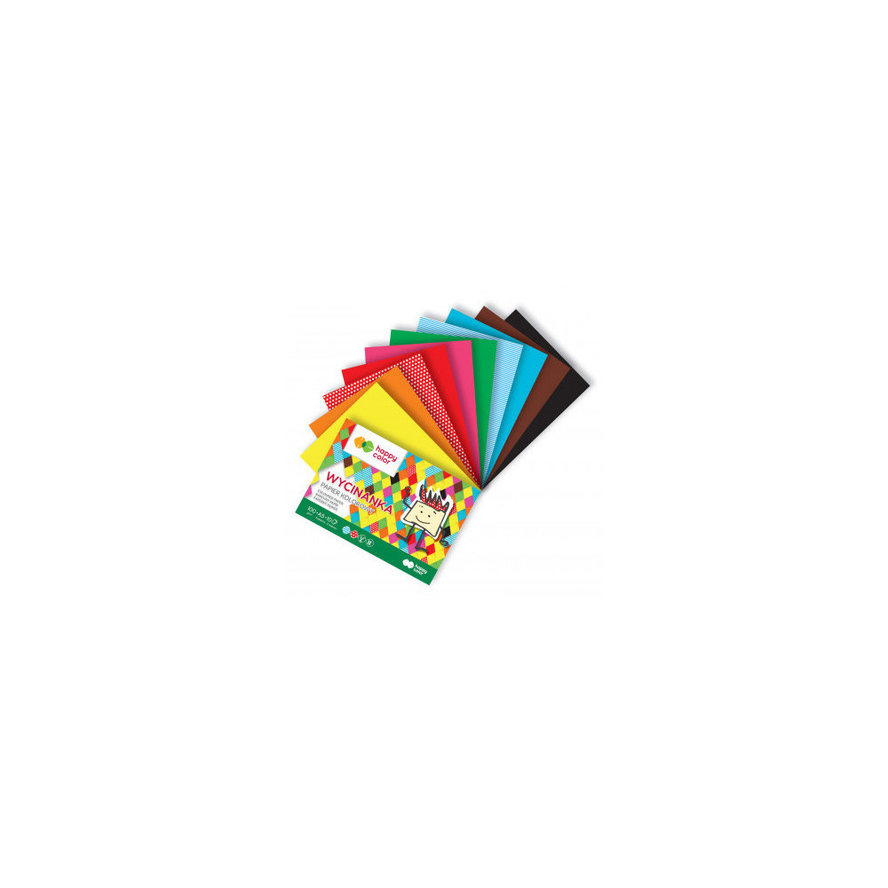 Colored paper pad A4 - Happy Color - 100 g, 10 sheets