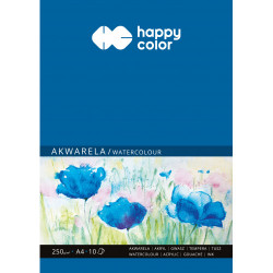 Watercolor paper pad A4 - Happy Color - 250 g, 10 sheets
