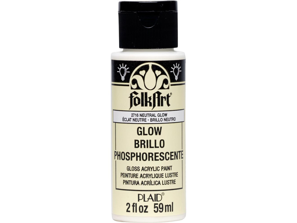 FolkArt Acrylic Colors - Fluorescent Glow Neutral, 2 oz.