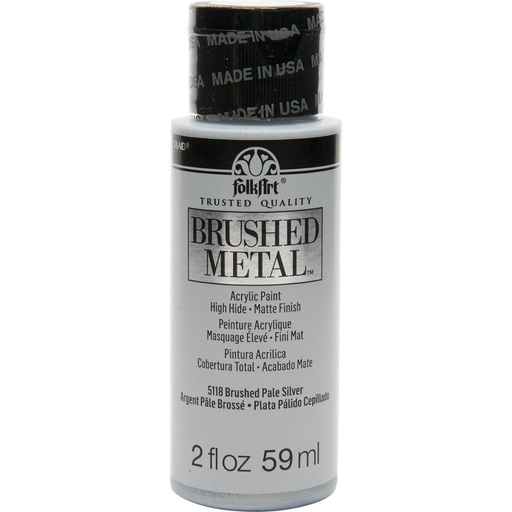 FolkArt Brushed Metal Acrylic Paint, Matte Finish - 2 oz