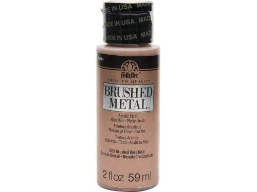 Farba akrylowa metaliczna - FolkArt - Rose gold, 59 ml
