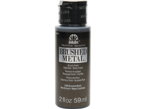 Farba akrylowa metaliczna - FolkArt - Black, 59 ml