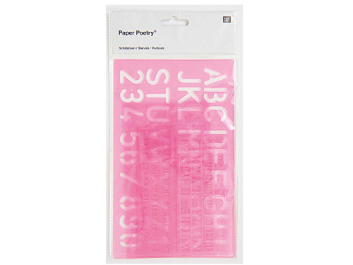 Stencils - Paper Poetry - alphabet and numbers
