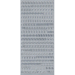 Stickers - Alphabet (Capital Letter) 267 Silver