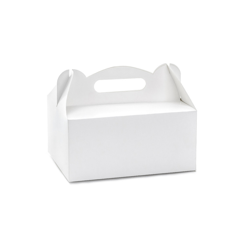 Cake boxes - white, 10 pcs.