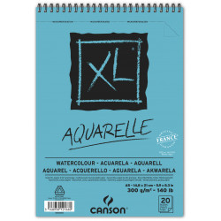 Blok do akwareli ze spiralą XL Aquarelle, A5 - Canson - 300 g, 20 ark.