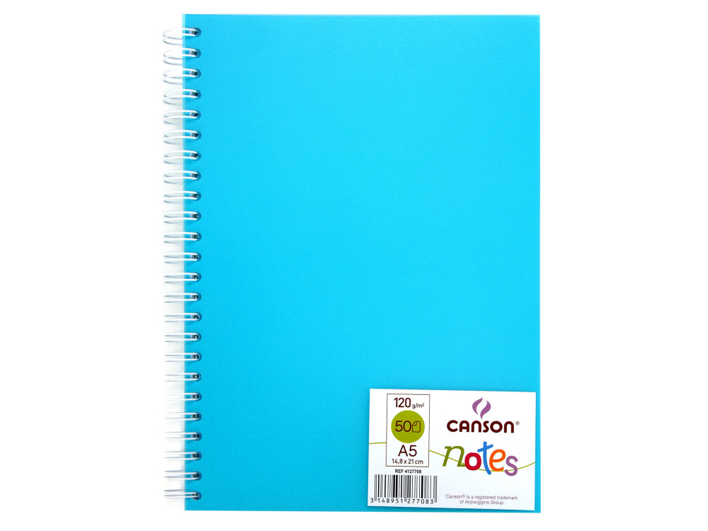 Notes polipropylenowy A5 - Canson - niebieski, 120 g, 50 ark.