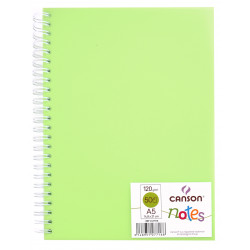 Sketchbook, polypropylene notebook - Canson - green, 120 g, 50 sheets