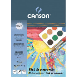 Painting paper pad A3 - Canson - white, 120 g, 25 sheets