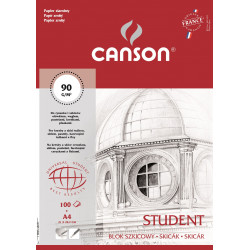 Blok szkicowy Student A4 - Canson - 90 g, 100 ark.