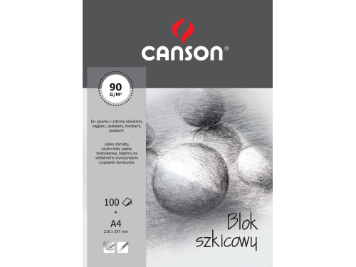 Drawing Offset paper pad A4 - Canson - 90 g, 100 sheets