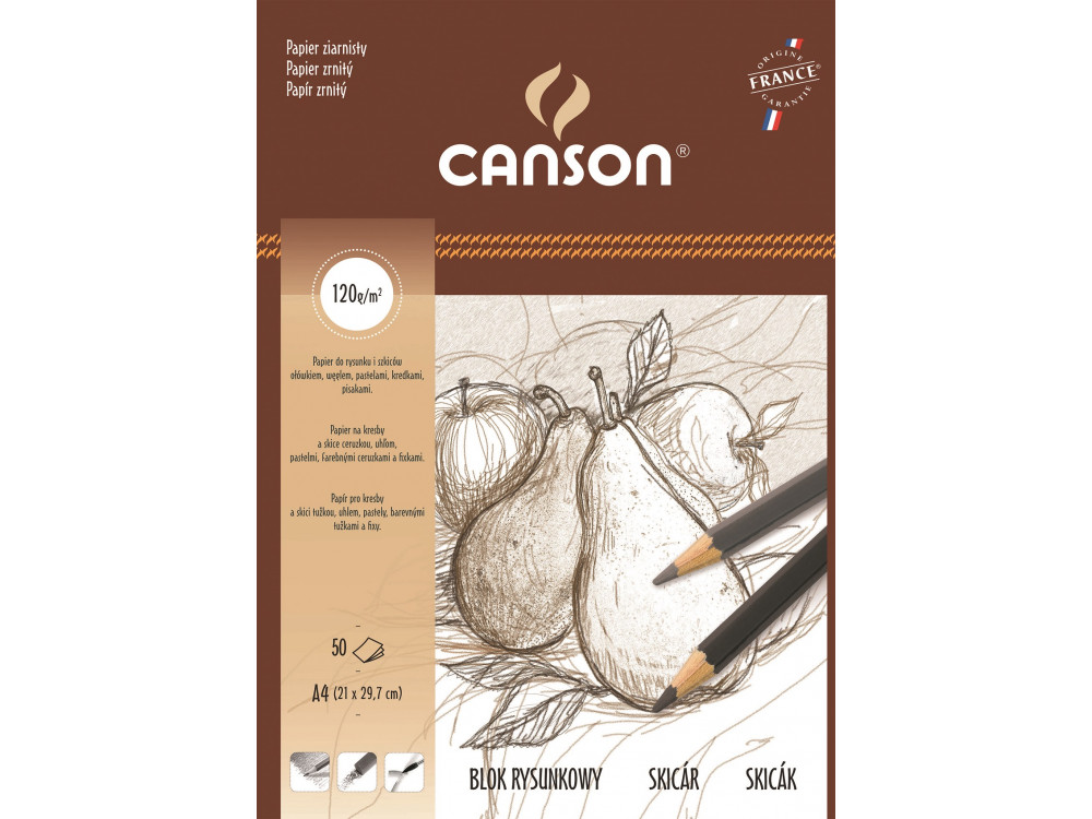 Drawing pad A4 - Canson - 120 g, 50 sheets