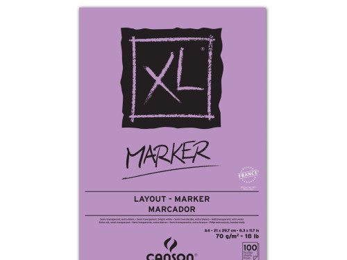 Blok do markerów XL A4 - Canson - 70 g, 100 ark.