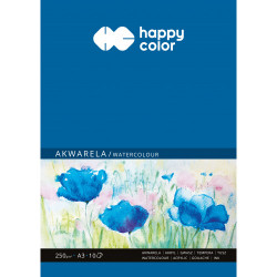 Watercolor paper pad A3 - Happy Color - 250 g, 10 sheets