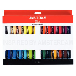 Set of acrylic paints - Amsterdam - 24 colors x 20 ml